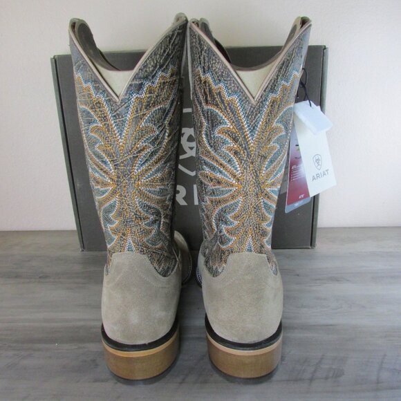 Ariat Men's Sting Wide Square Toe 13" Western Boots - Earth/Alamo Cafe - 1004457 - Picture 3 of 4